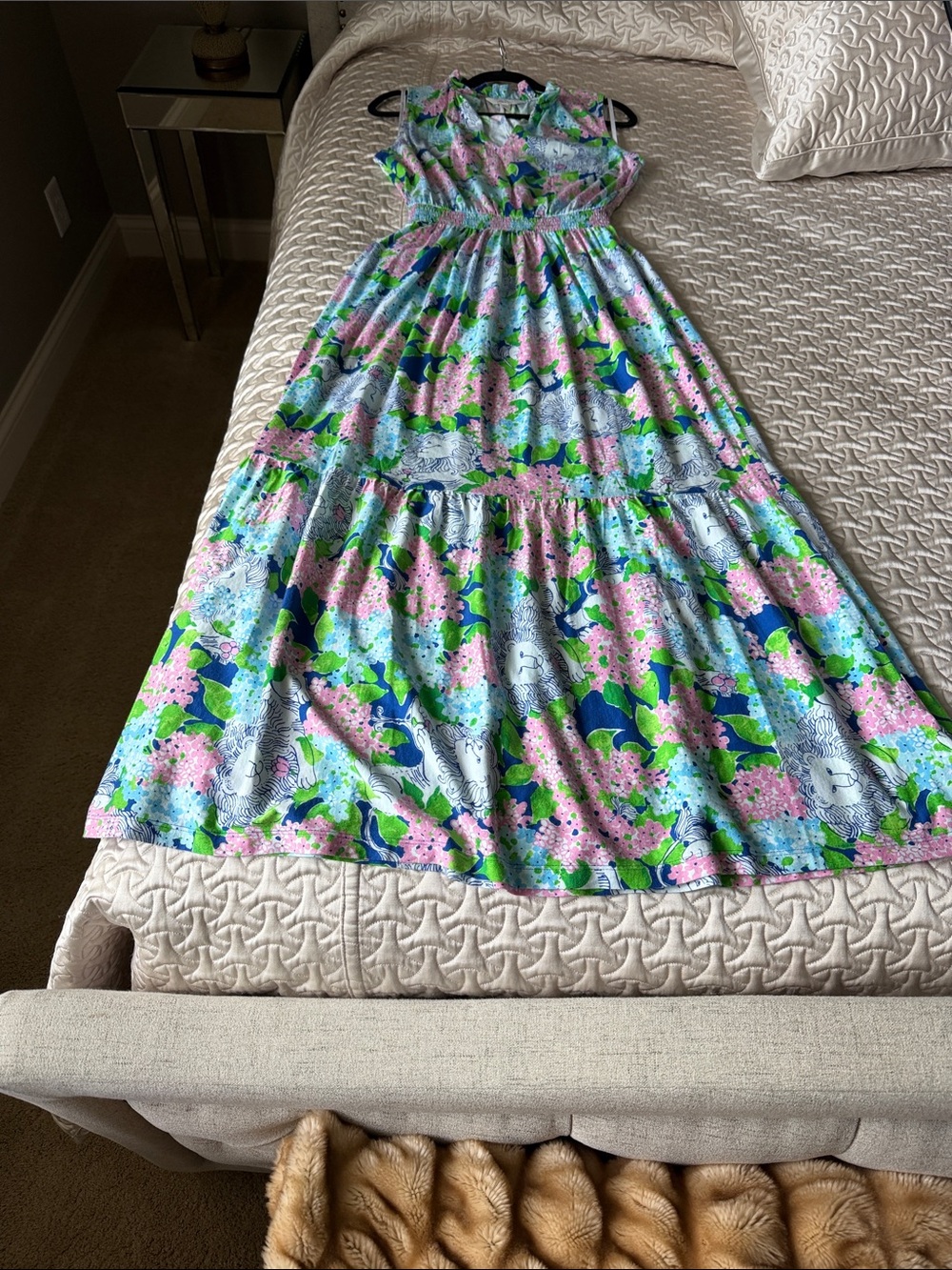 Lilly Pulitzer Multicolor Floral Maxi Dress - Pink, Blue & Green
